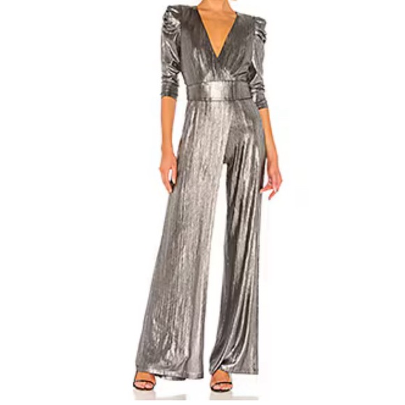 NEW NWT RETROFETE JUMPSUIT NWT METALLIC COLOR SIZE L - Picture 1 of 8